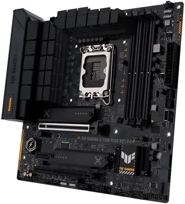 Alt view image 4 of 7 - ASUS TUF GAMING B760M-PLUS WIFI D4 Intel B760 LGA 1700 micro ATX