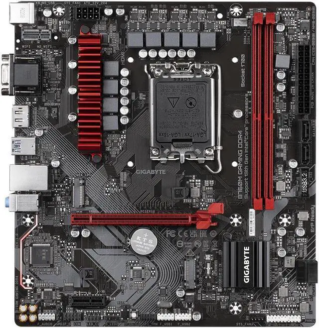 Alt view image 6 of 10 - Gigabyte B760M GAMING Micro ATX VGA HDMI DP Motherboard LGA 1700 LAN 2.5 Gigabit DDR5