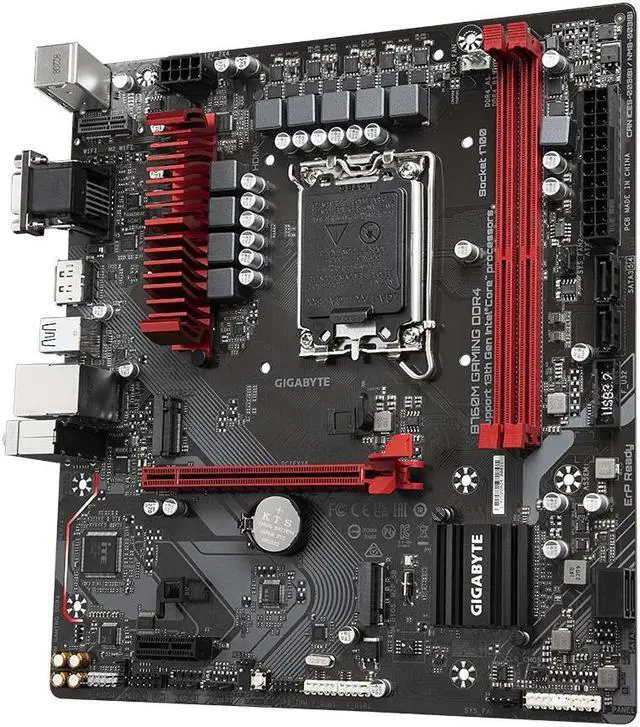 Alt view image 7 of 10 - Gigabyte B760M GAMING Micro ATX VGA HDMI DP Motherboard LGA 1700 LAN 2.5 Gigabit DDR5