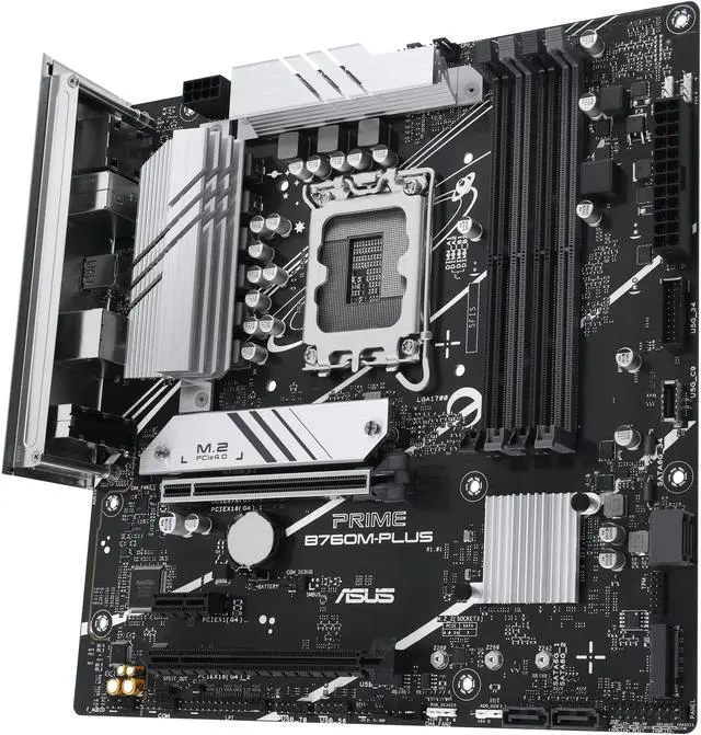 Alt view image 3 of 6 - ASUS PRIME B760M-PLUS Intel B760 LGA 1700 micro ATX