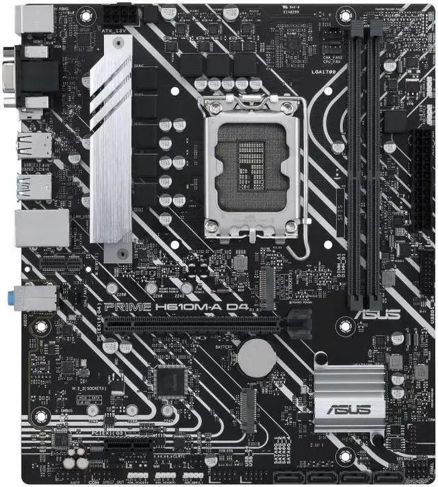 Alt view image 6 of 12 - ASUS PRIME H610M-A D4-CSM LGA 1700 Micro ATX DDR4 Motherboard