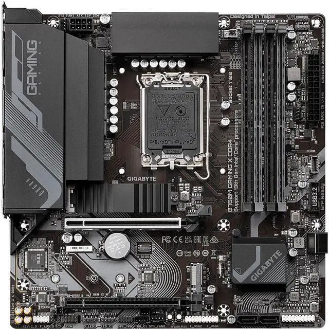 Alt view image 7 of 11 - GIGABYTE B760M GAMING X DDR4 (LGA 1700,Micro ATX , PCIe 4.0x16 M.2 Slot ,2.5GbE LAN , USB 3.2 Gen 2 Type-C ,Q-Flash Plus, EZ-Latch )