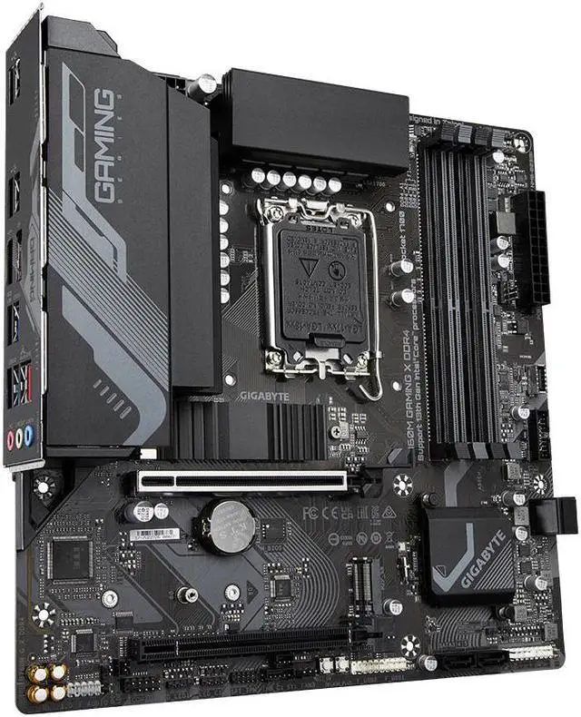 Alt view image 8 of 11 - GIGABYTE B760M GAMING X DDR4 (LGA 1700,Micro ATX , PCIe 4.0x16 M.2 Slot ,2.5GbE LAN , USB 3.2 Gen 2 Type-C ,Q-Flash Plus, EZ-Latch )