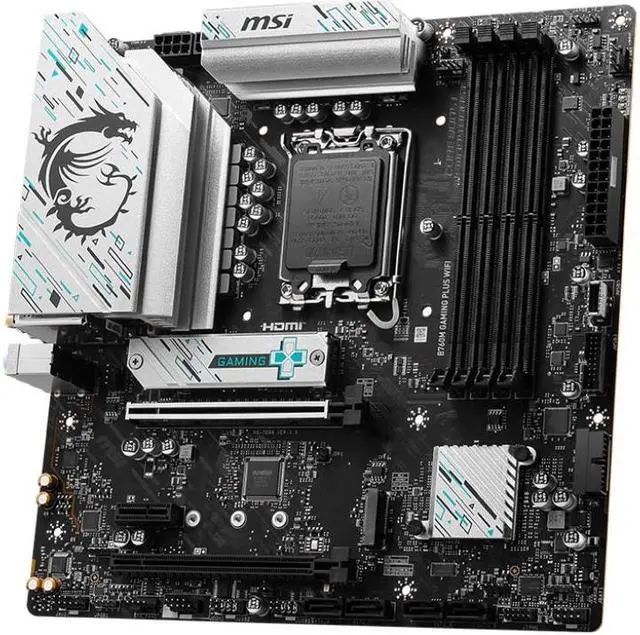 Alt view image 2 of 4 - MSI B760M GAMING PLUS WIFI motherboard Intel B760 LGA 1700 micro ATX