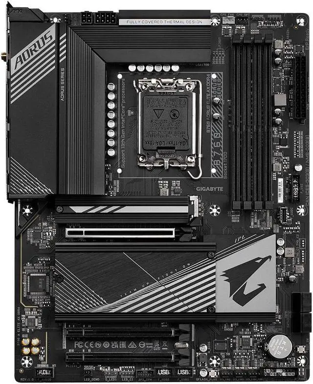Alt view image 4 of 4 - Gigabyte B760 AORUS ELITE AX DDR4 motherboard