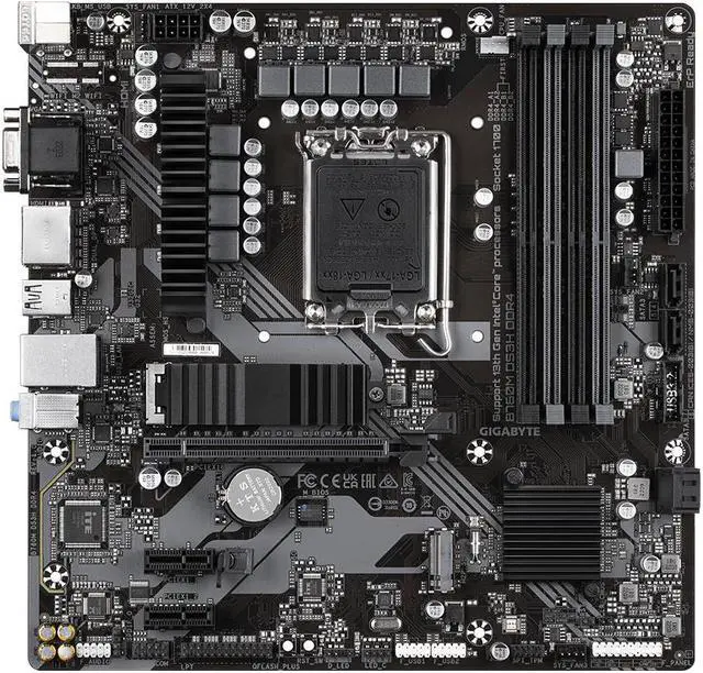 Alt view image 7 of 10 - GIGABYTE B760M GAMING DDR4 Motherboard(Intel®LGA 1700/Smart Fan 6/Q-Flash Plus/rear USB-C® 5Gb/s, DP, HDMI, D-Sub interface)