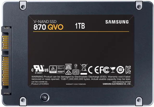 Alt view image 11 of 17 - SAMSUNG 870 EVO Series 2.5" 4TB SATA III V-NAND 4.0 TB Internal Solid State Drive (SSD) MZ-77E4T0BW