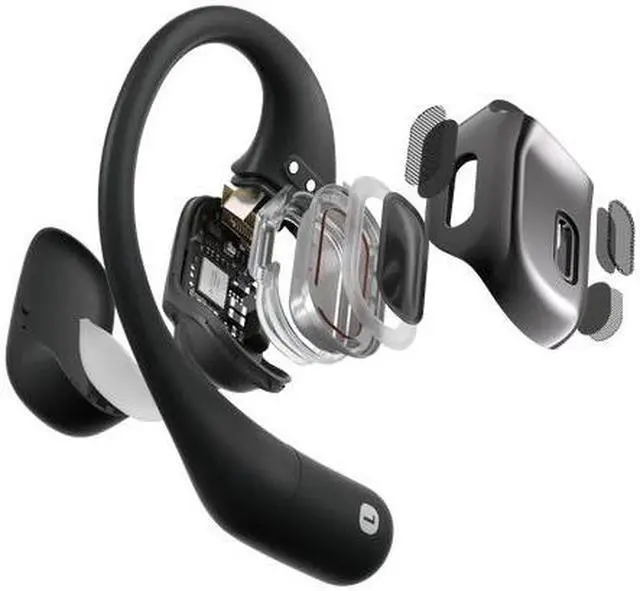 Alt view image 7 of 9 - Shokz OpenFit Open-Ear Headphones True Wireless Earbuds, Black T910-ST-BK-US