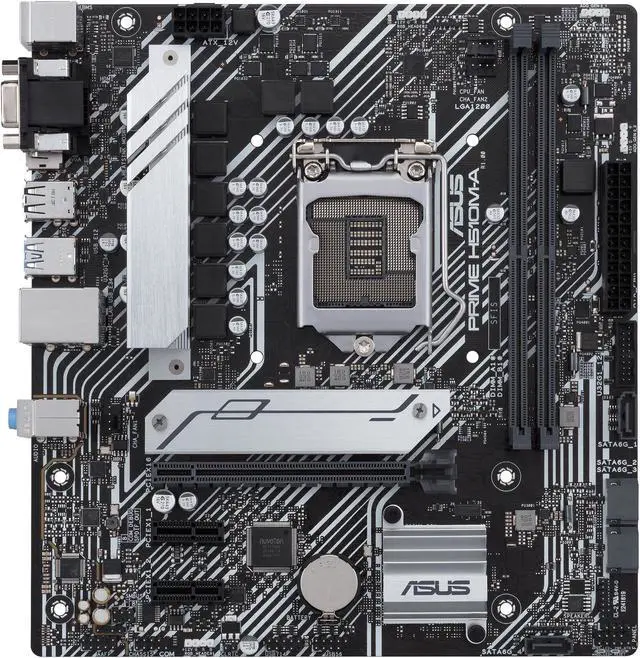 Alt view image 6 of 9 - ASUS PRIME H510M-A LGA 1200 Intel H510 SATA 6Gb/s Micro ATX Intel Motherboard