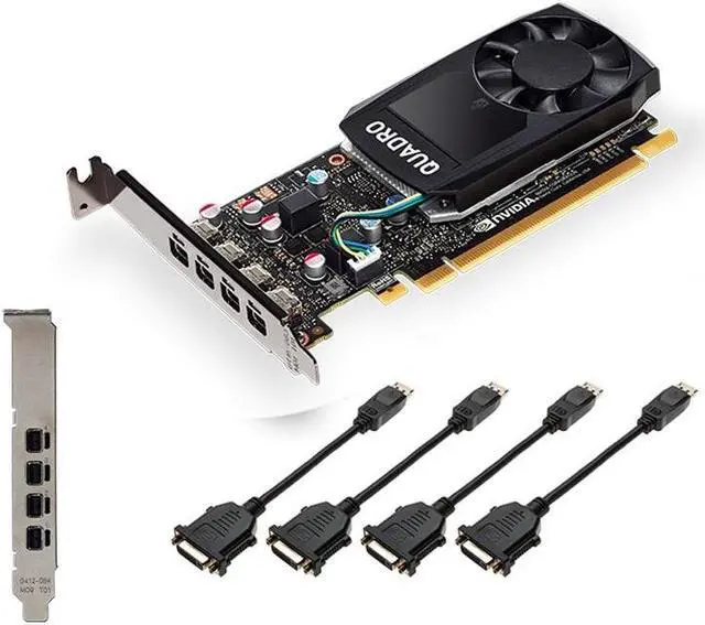 Main image of PNY Quadro P1000 VCQP1000V2-PB 4GB 128-bit GDDR5 PCI Express 3.0 x16 Low Profile Graphics Card