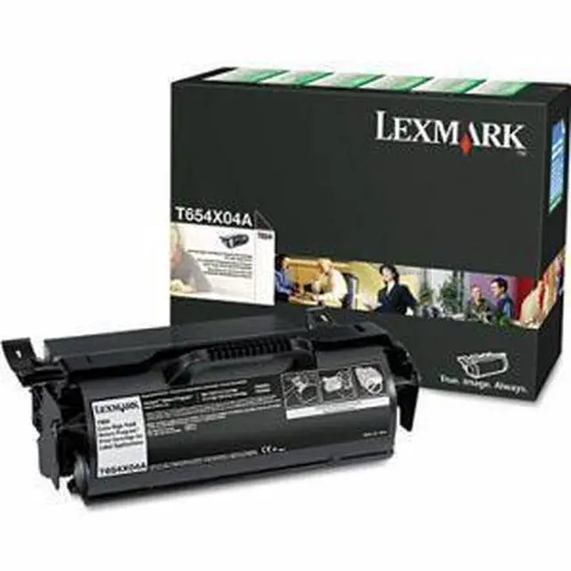 Alt view image 11 of 12 - Lexmark T654X80G Extra High Yield Toner Cartridge - Black