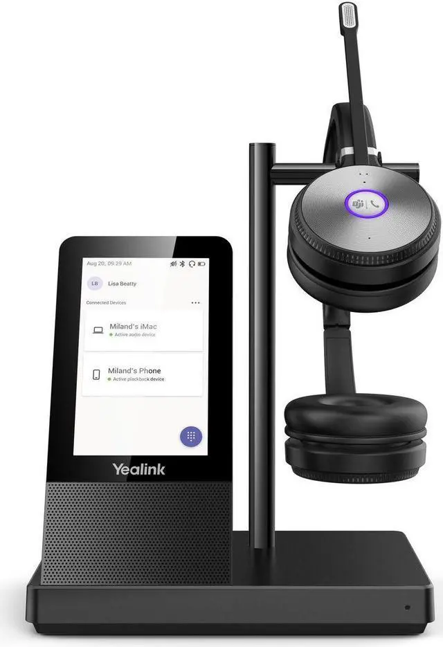 Alt view image 7 of 10 - Yealink WH66-DUAL DECT Wireless Headset Microsoft Teams Version
