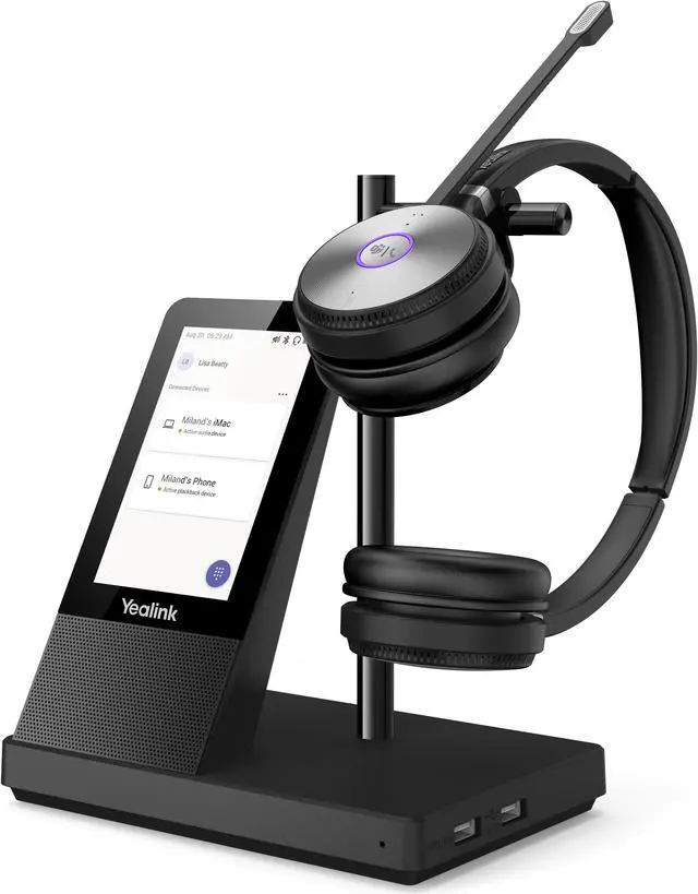 Alt view image 8 of 10 - Yealink WH66-DUAL DECT Wireless Headset Microsoft Teams Version