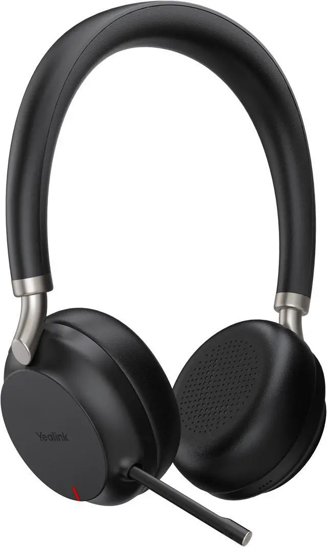 Alt view image 4 of 5 - Yealink BH72 Bluetooth Headset with Charging Stand Teams Black USB-A