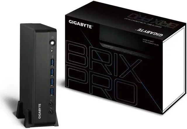 Alt view image 7 of 10 - Gigabyte BSi3-1115G4 1L Sized Barebones PC Workstation - Black