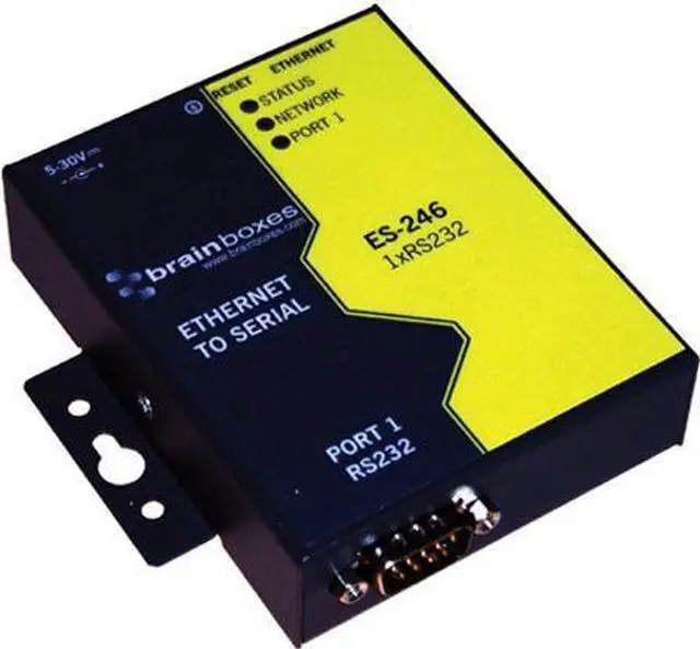 Alt view image 11 of 11 - Brainboxes ES-246 1 Port RS232 Ethernet to Serial Adapter