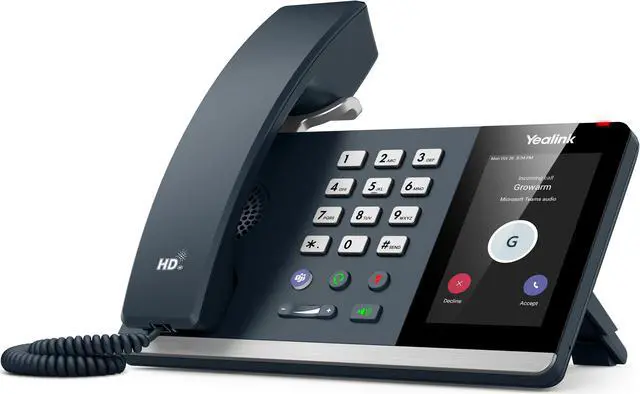 Alt view image 6 of 9 - YEALINK MP54 Teams - 1301198, Microsoft Phone, Touch Screen, Optimal HD audio, Noise Proof, Teams Button, Wi-Fi, Bluetooth