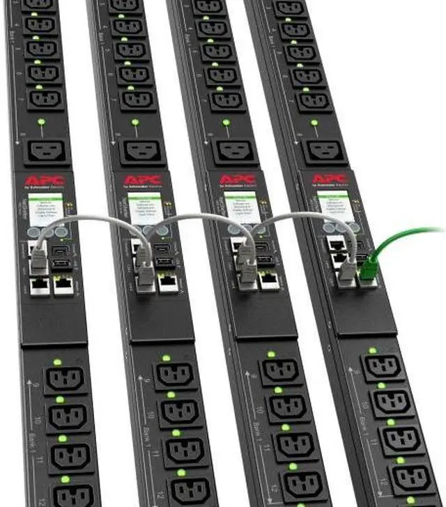 Alt view image 14 of 16 - APC NetShelter 9000 Series 200-208V Rack Power Distribution Unit 24-Outlet Black (APDU9941)