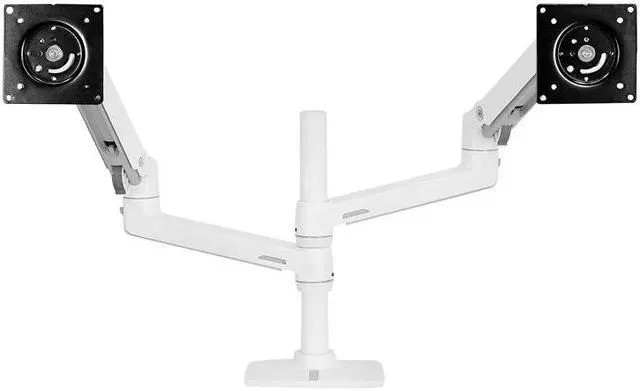 Alt view image 15 of 15 - ERGOTRON LX DUAL STACKING ARM (WHITE).FULLY ADJUSTABLE SIDE-BY-SIDE MONITOR CONF