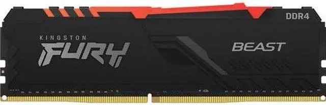 Alt view image 6 of 12 - Kingston Fury Beast RGB 32GB DDR4 3600MHz Dual Memory Kit (2x16GB) KF436C18BBAK2/32