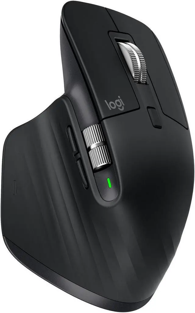 Alt view image 7 of 10 - Logitech MX Master 3 - Mouse - laser - 7 buttons - wireless - Bluetooth, 2.4 GHz - USB wireless receiver - black