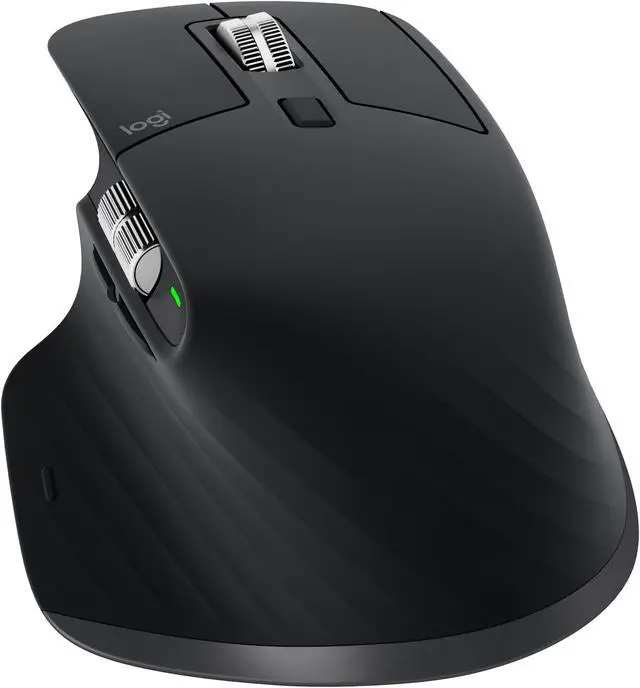 Alt view image 9 of 10 - Logitech MX Master 3 - Mouse - laser - 7 buttons - wireless - Bluetooth, 2.4 GHz - USB wireless receiver - black