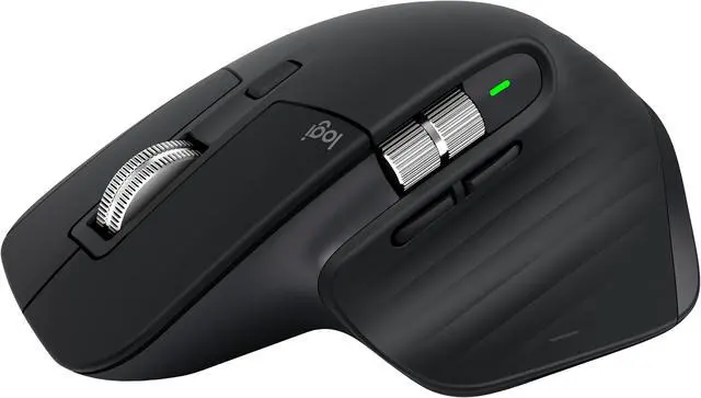 Alt view image 8 of 10 - Logitech MX Master 3 - Mouse - laser - 7 buttons - wireless - Bluetooth, 2.4 GHz - USB wireless receiver - black