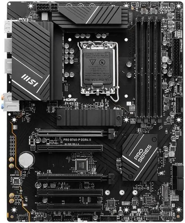 Main image of MSI PRO B760-P DDR4 II motherboard Intel B760 LGA 1700 ATX