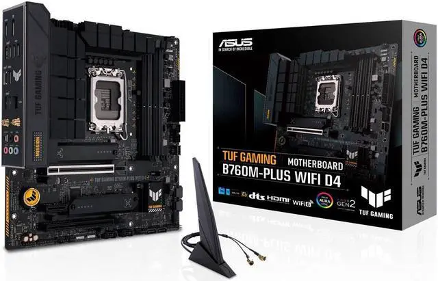 Main image of ASUS TUF GAMING B760M-PLUS WIFI D4 Intel B760 LGA 1700 micro ATX