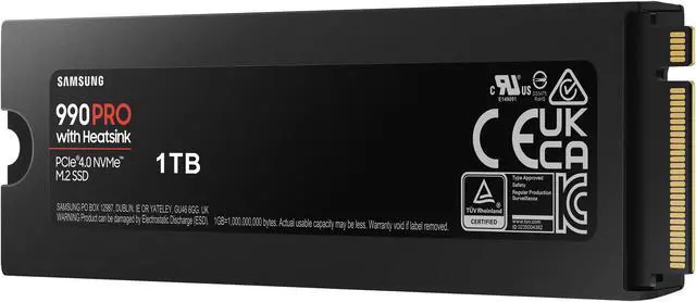 Alt view image 11 of 14 - SAMSUNG 990 PRO w/ Heatsink Gaming Package M.2 2280 2TB PCI-Express Gen 4.0 x4, NVMe 2.0 V7 V-NAND 3bit MLC Internal Solid State Drive (SSD) MZ-V9P2T0GW