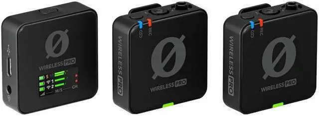 Alt view image 8 of 8 - RODE Wireless PRO 2-Person Clip-On Wireless Microphone System/Recorder with Lavaliers (2.4 GHz)