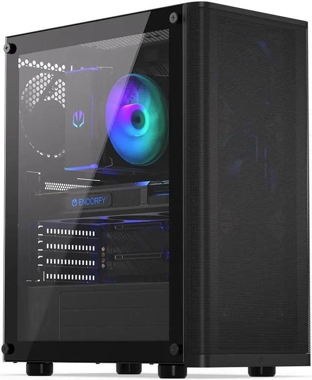 Alt view image 8 of 9 - ENDORFY Ventum 200 Air, ATX PC case, computer case, 4x120mm PWM fans included, matx case, radiator up to 360mm, Tempered glass side, top and front mesh, EY2A002