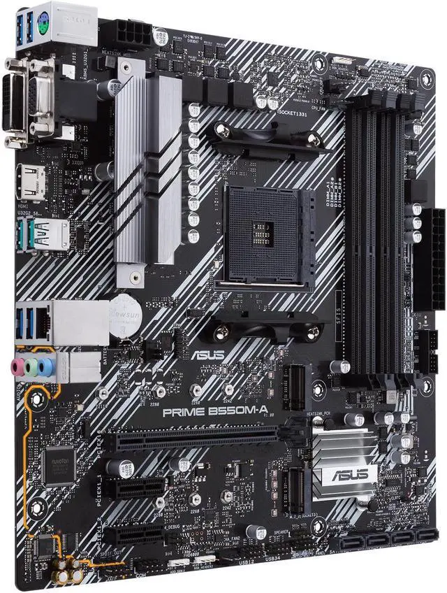 Alt view image 11 of 13 - ASUS PRIME B550M-A (90MB14I0-M0EAY0) AM4 AMD B550 SATA 6Gb/s Micro ATX AMD Motherboard