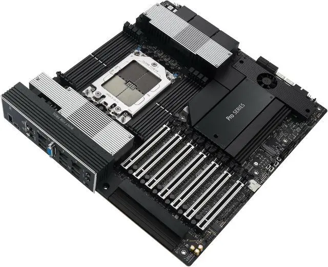 Alt view image 4 of 7 - ASUS PRO WS WRX90E-SAGE SE AMD WRX90 Threadripper PRO, 2 x Intel X7100-AT2 dual 10Gb + 1x RTL8211F 1Gb/ USB 3.2 Gen2 x6,