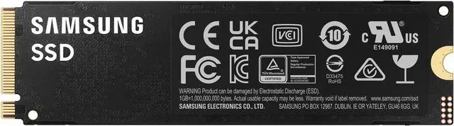 Alt view image 5 of 5 - Samsung 4TB 990 PRO M.2 PCI Express 4.0 x4 V-NAND MLC NVMe Internal Solid State Drive MZ-V9P4T0BW