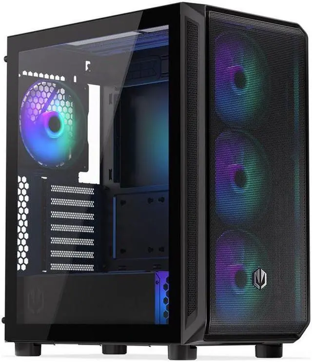 Alt view image 8 of 10 - ENDORFY Arx 500 ARGB, ATX PC case, computer case, 4x140mm ARGB PWM fans included, matx case, radiator up to 360mm, Maximum airflow, top and front mesh, EY2A011