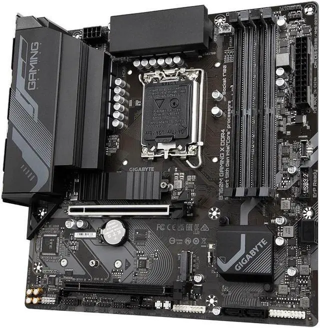 Alt view image 6 of 11 - GIGABYTE B760M GAMING X DDR4 (LGA 1700,Micro ATX , PCIe 4.0x16 M.2 Slot ,2.5GbE LAN , USB 3.2 Gen 2 Type-C ,Q-Flash Plus, EZ-Latch )