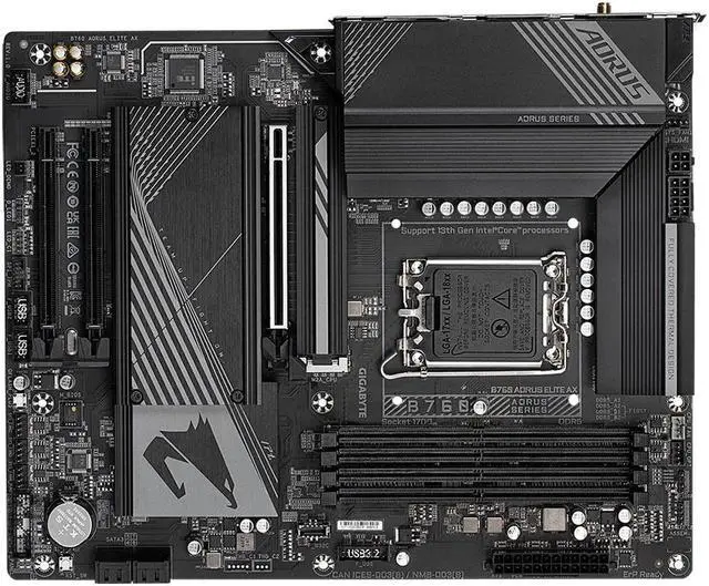Main image of Gigabyte B760 AORUS ELITE AX DDR4 motherboard
