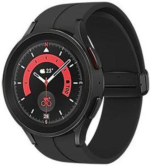 Main image of SAMSUNG GALAXY WATCH 5 PRO 45MM LTE BLACK TITANIUM SM-R925FZKAPHE