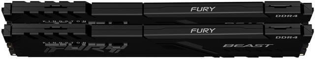Alt view image 3 of 8 - Kingston FURY Beast 32GB (2 x 16GB) 288-Pin PC RAM DDR4 3200 (PC4 25600) Memory (Desktop Memory) Model KF432C16BBK2/32