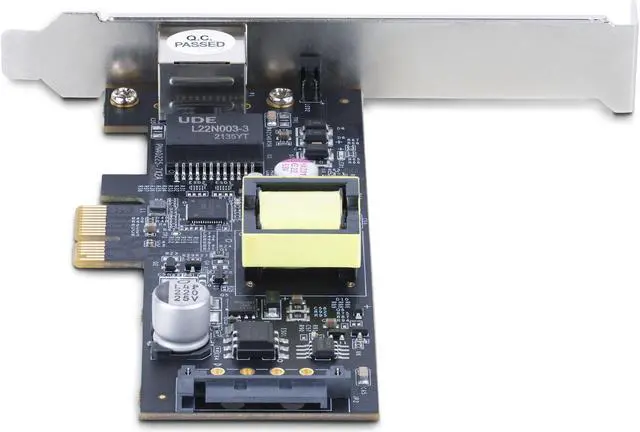 Alt view image 4 of 4 - StarTech.com 1-Port 2.5Gbps PCI Express PoE Network Card, Intel I225-V, PCIe 802.3af/at PoE+ Multi-Gigabit NIC, SATA Powered Ethernet Card