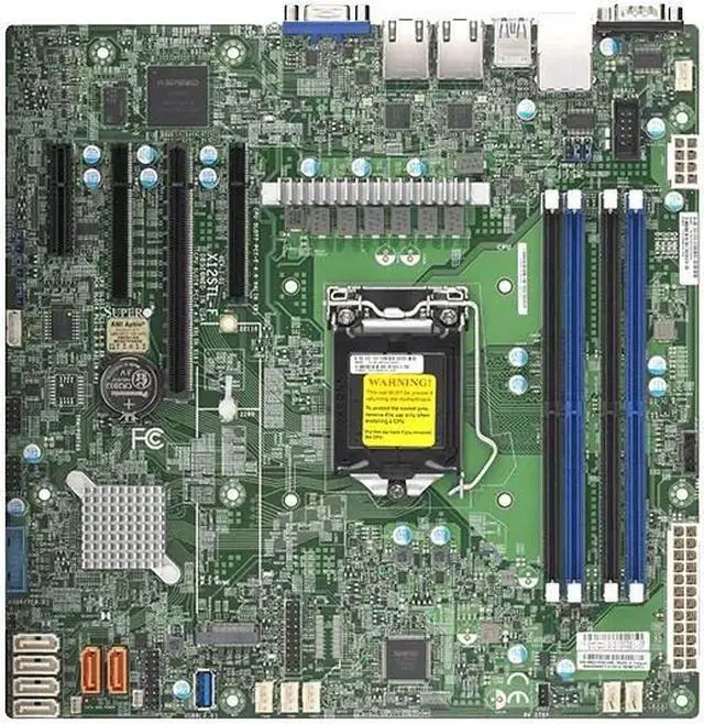 Alt view image 2 of 4 - SUPERMICRO X12STL-F - Motherboard - micro ATX - LGA1200 Socket - C252 Chipset - USB 3.2 Gen 1 - 2 x Gigabit LAN - onboard graphics MBD-X12STL-F-B - Bulk packaging - - OEM