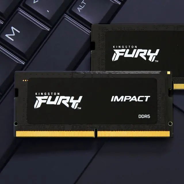 Alt view image 5 of 7 - Kingston FURY Impact 16GB 262-Pin DDR5 SO-DIMM DDR5 5600 (PC5 44800) Memory (Notebook Memory) Model KF556S40IB-16