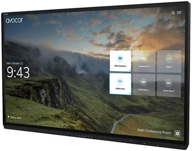 Main image of Avocor AVG-7560 - 75" Diagonal Class G Series LED-backlit LCD display - interactive - with touchscreen (multi touch) - 4