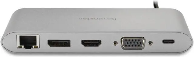 Alt view image 12 of 14 - Kensington Silver K33853WW USB-C 85W Power Delivery Mobile Hub