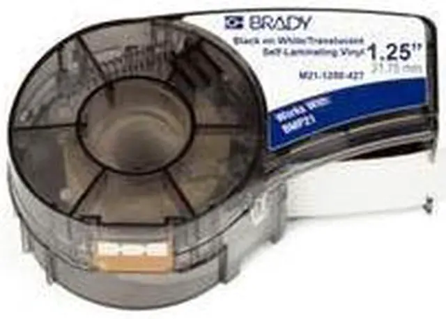 Alt view image 4 of 6 - Brady Label Cartridge for BMP21 Series Printers, White/Translucent