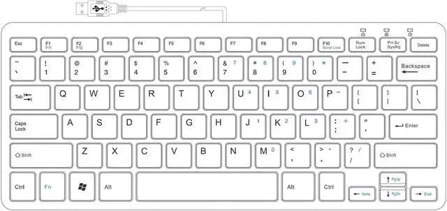 Alt view image 10 of 10 - R-Go Tools RGOECQYBL Compact Keyboard - Wired - USB 2.0 - QWERTY (US) - Plug and Play - Black