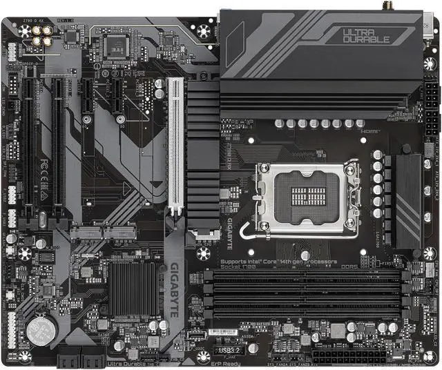 Alt view image 9 of 10 - Gigabyte Z790 D AX Motherboard LGA 1700 DDR5 ATX HDMI DP Wi-Fi 6E M.2 PCIe HDMI