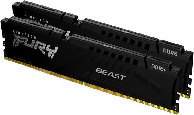 Alt view image 7 of 10 - Kingston FURY Beast 64GB (2 x 32GB) 288-Pin PC RAM DDR5 4800 (PC5 38400) Memory (Desktop Memory) Model KF548C38BBK2-64