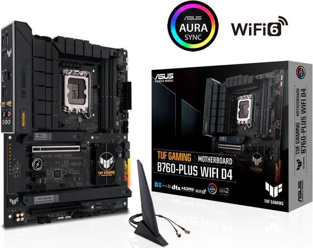 Alt view image 8 of 11 - ASUS TUF GAMING B760-PLUS WIFI D4 LGA1700 ATX Motherboard  DDR4